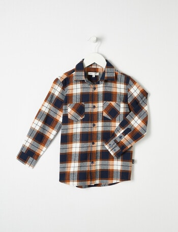 Mac & Ellie Flannel Check Shirt, Tumeric product photo