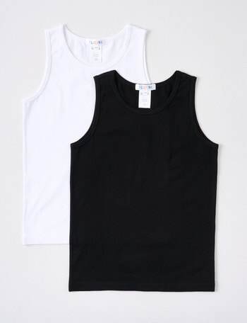 Blue Ink Singlet, 2-Pack, Black & White product photo