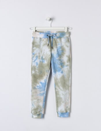 Mac & Ellie Tie Dye Trackpant, Green product photo