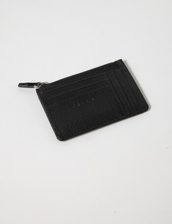 Carte Leather Card Holder, Black product photo