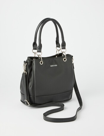 Pronta Moda Top Handle Bronte Shopper Bag, Black product photo
