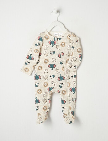 Teeny Weeny Sleep Safari Fleece Sleepsuit, Beige product photo