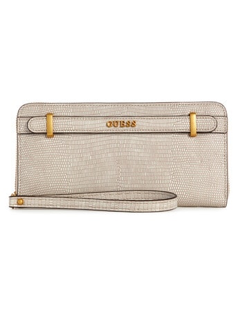Guess Sestri Large Zip Around Wallet, Taupe product photo