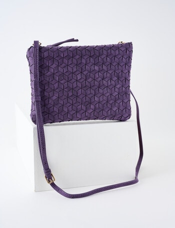 Whistle Accessories Tessellate Crossbody Bag, Amethyst product photo