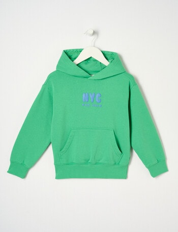 Mac & Ellie NYC Pull-On Hoodie, Green Jewel product photo