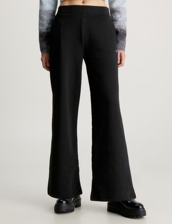Calvin Klein Embroidered Badge Knit Pant, Black product photo