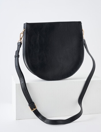 Whistle Accessories Saddle Crossbody Bag, Black product photo