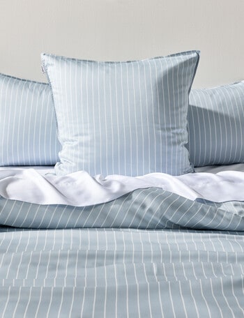 Domani Silky Tencel European Pillowcase, Lake Stripe product photo