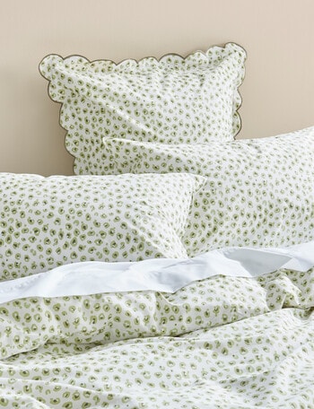 Haven Mimi Washed Euro Pillowcase, Green product photo