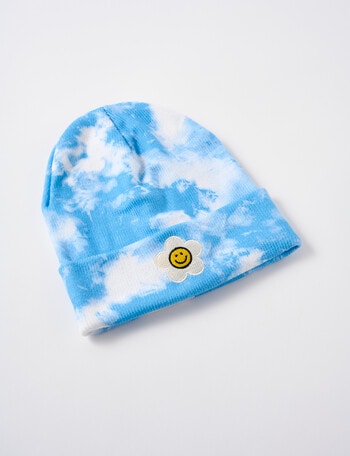 Switch Smiley Tie Dye Beanie, Bluebell product photo