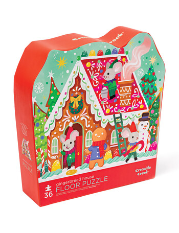 Puzzles Crocodile Creek Puzzle, Gingerbread House, 36-Piece product photo