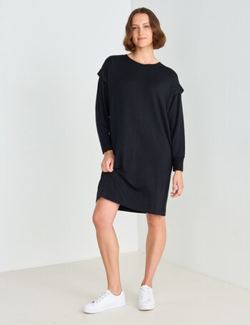 Zest Supersoft Sweater Dress, Black product photo