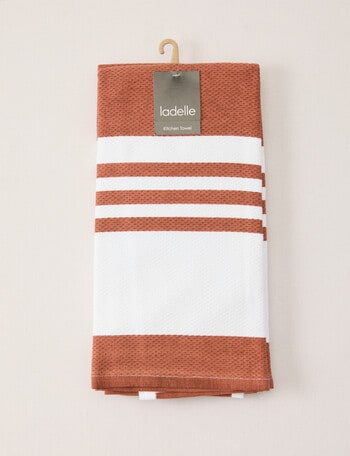 Ladelle Lennox Tea Towel, 2-Pack, Spice product photo