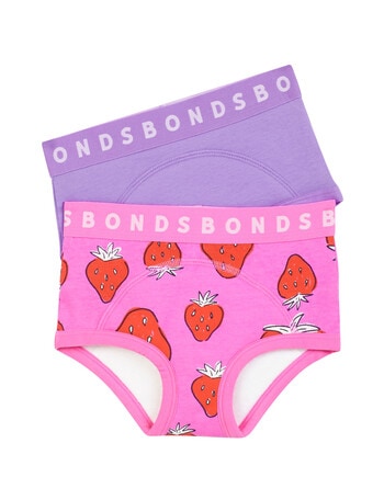 Bonds Whoops Strawberry Train Pant, 2-Pack, Pink product photo