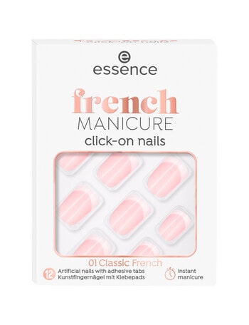 Essence French Manicure Click-On Nails, 01 Classic French product photo