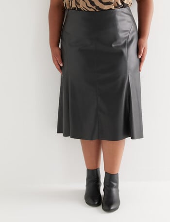 Studio Curve A Line Skirt, Black product photo
