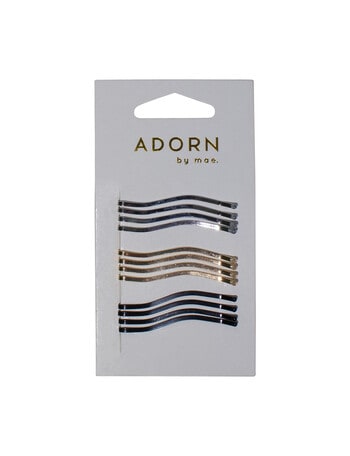Adorn by Mae Hair Slides, 12-Pack, Metallic product photo