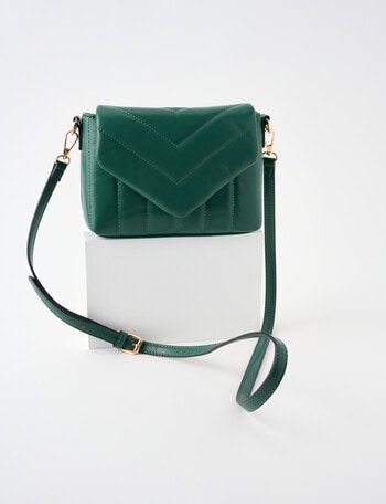 Boston + Bailey Quilted Envelope Crossbody Bag, Peacock product photo
