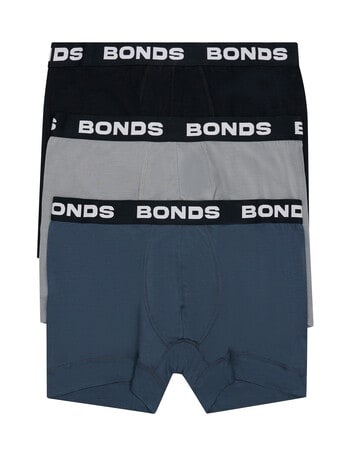 Bonds Total Package Trunk, 3-Pack, Navy, Grey & Black product photo