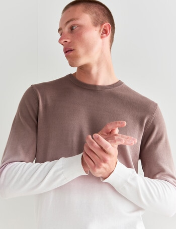 Tarnish Dipdye Sweater, Clay product photo