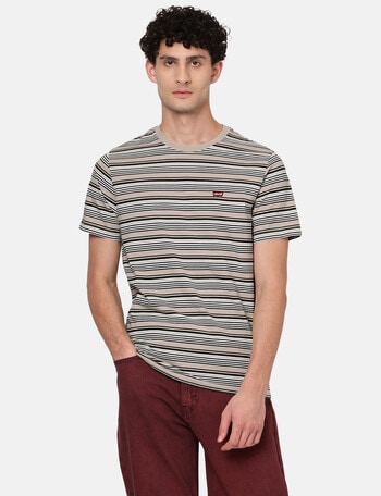 Levis Rings Stripe Short Sleeve T-Shirt, Feather Grey product photo