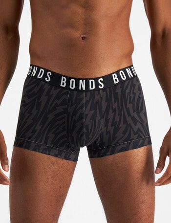 Bonds Icons Strikingly Trunk, Nu Black & Rock Star product photo