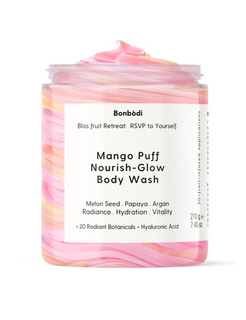 The Bonbon Factory Mango Puff Nourish-Glow Body Wash, 210g product photo