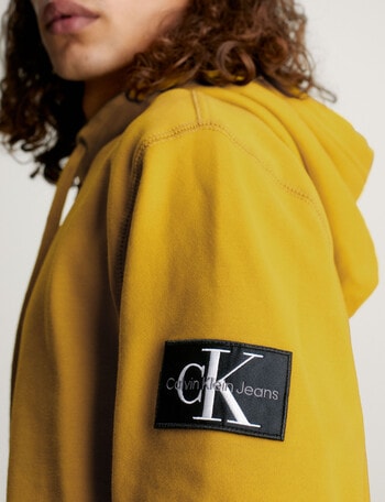 Calvin Klein Badge Hoodie, Yellow product photo