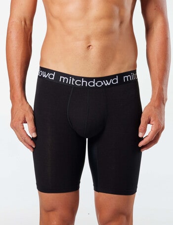 Mitch Dowd Comfort Bamboo-Blend Long Mid Trunk, Black product photo