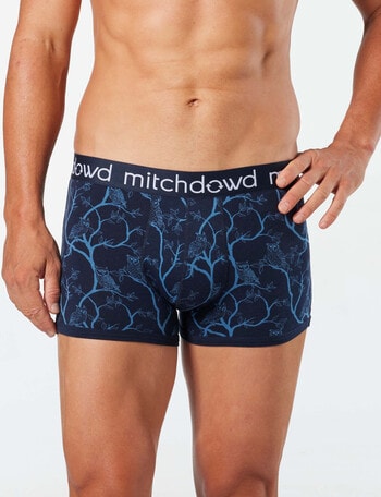 Mitch Dowd Owl Bamboo-Blend Trunk, Navy & Blue product photo