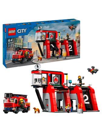 LEGO City City Fire Station with Fire Engine, 60414 product photo