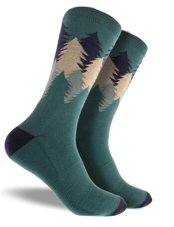 Mitch Dowd Trees Bamboo Comfort Crew Sock, Forest product photo