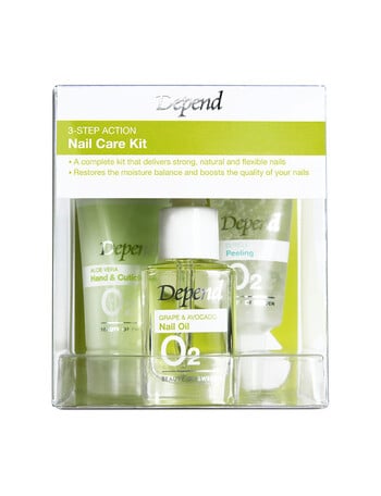 Depend O2 Nail Care O2 Nail Care 3-Step Action Nail Care Kit product photo
