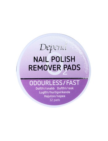 Depend O2 Nail Care O2 Nail Care Nail Polish Remover Pads Purple product photo