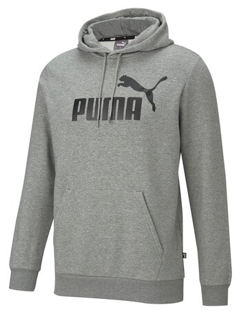 Puma Essential Full-Length Big Logo Hoodie, Grey product photo