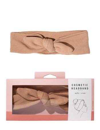 Simply Essential Waffle Cosmetic Headband, Beige product photo