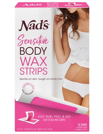 Nads Sensitive Body Wax Strips, Set-of-28 product photo