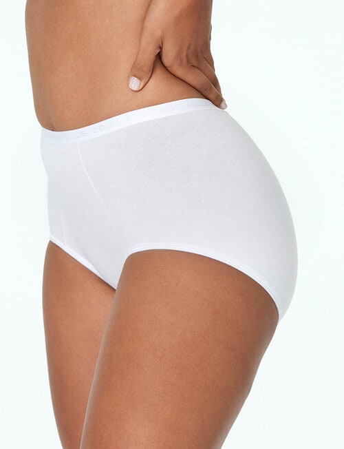 Bendon Body Cotton Trouser Brief, White product photo View 02 L