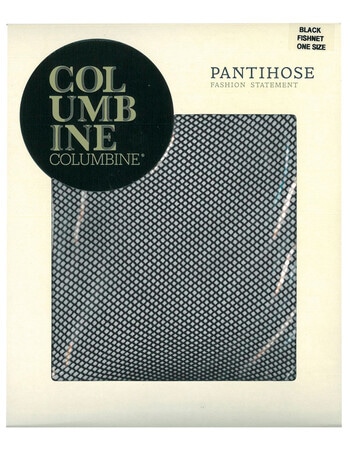 Columbine Fishnet Pantyhose, Black product photo