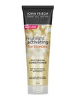 John Frieda Haircare Highlight Activating Blondes Moisturising Conditioner, 250ml product photo