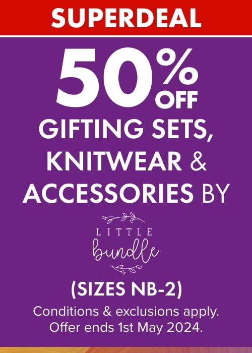 50% OFF Gifting Sets, Knitwear & Accessories by Little Bundle