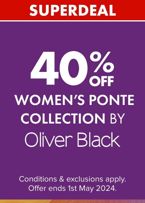 40% OFF Women's Ponte Collection by Oliver Black
