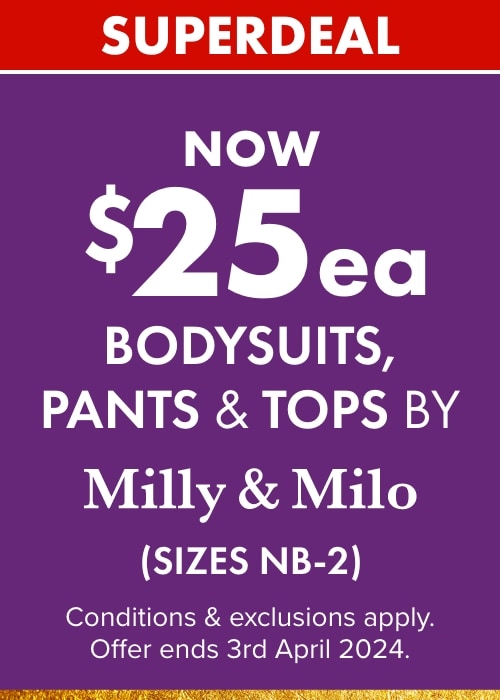 Now $25ea Bodysuits, Pants & Tops by Milly & Milo