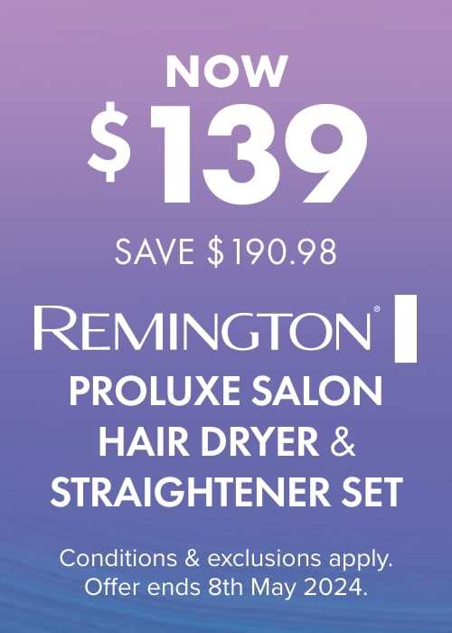 Remington Proluxe Salon Hair Dryer & Straightener Set NOW $139