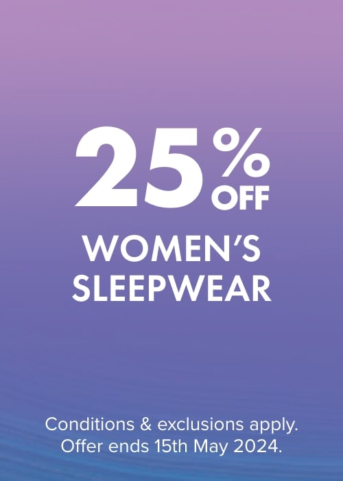 25% OFF Women's Sleepwear & Slippers