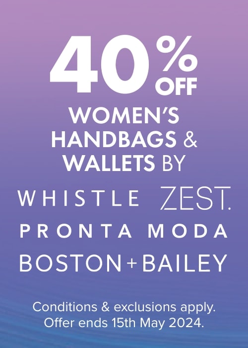 40% OFF Women's Handbags & Wallets by Whistle, Zest, Pronta Moda & Boston & Bailey