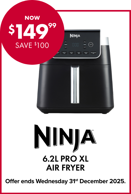 NOW $149.99 SAVE $100 NINJA 6.2L PRO XL AIR FRYER