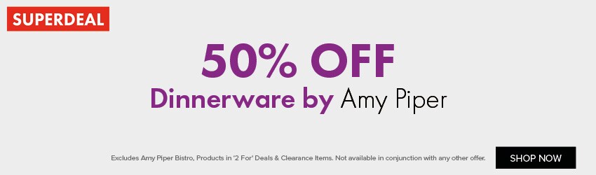 50% OFF Dinnerware by Amy Piper