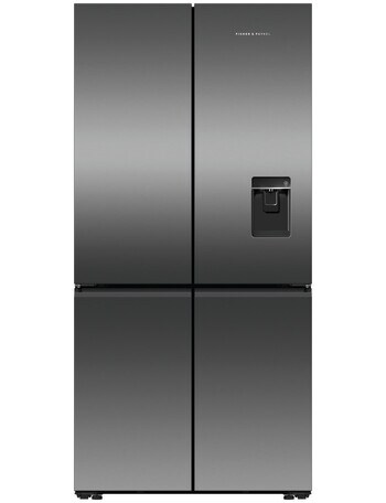 Fisher & Paykel 690L Quad Door Fridge Freezer with Ice & Water, Black Stainless, RF730QNUVB1 product photo