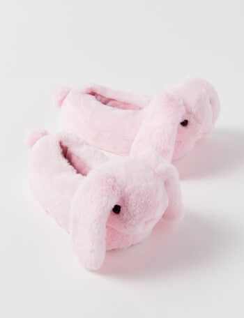 Sleep Mode Blushing Bunny Slippers, Blush product photo